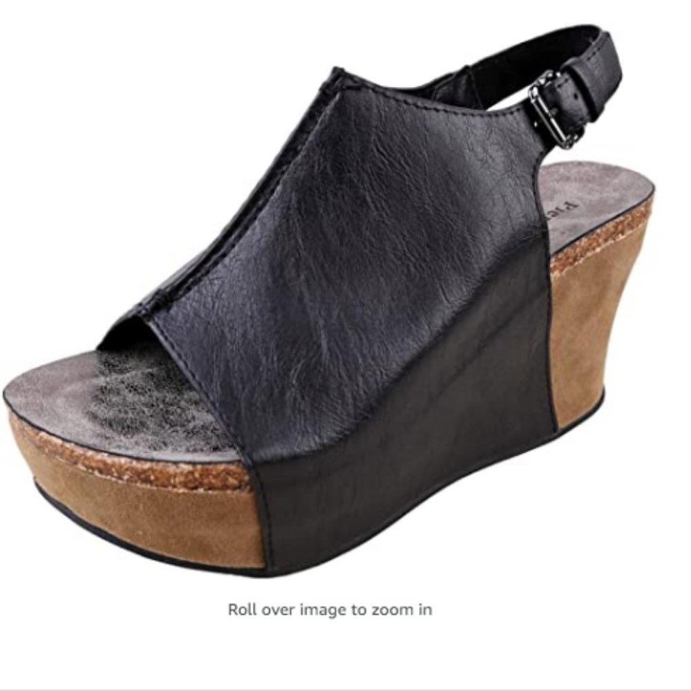 Pierre Dumas Platform Wedge Open Toes Sandals